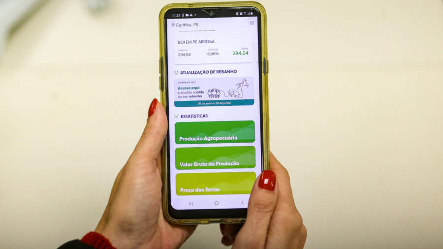 Aplicativo Paraná Agro facilita acesso a dados da agropecuária paranaense -
