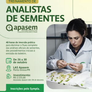 TREINAMENTO ANALISTA DE SEMENTES